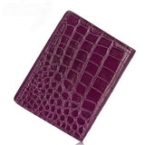 Luxury handmade genuine crocodile skin leather card holder bifold crocodile skin coin purse card wallet