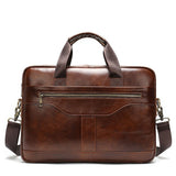 WESTAL Men's Briefcase Men's Bag Genuine Leather Laptop Bag Leather Computer/Office Bags for Men Document Briefcases Totes Bags