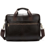 WESTAL Men's Briefcase Men's Bag Genuine Leather Laptop Bag Leather Computer/Office Bags for Men Document Briefcases Totes Bags