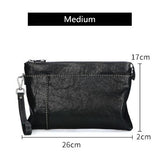 Genuine Leather Clutch Men Purses Passport bag Soft Leather Handbags Mens Clutches Bags Cell phone pocket Large Capacity wallet