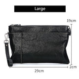 Genuine Leather Clutch Men Purses Passport bag Soft Leather Handbags Mens Clutches Bags Cell phone pocket Large Capacity wallet