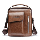 Casual Men Bag for 9.7 Inch iPad Handbag Men Shoulder Bags for Man Messenger Bag Business Male Crossbody Bags Travel PU Leather