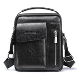 Casual Men Bag for 9.7 Inch iPad Handbag Men Shoulder Bags for Man Messenger Bag Business Male Crossbody Bags Travel PU Leather