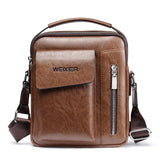 Casual Men Bag for 9.7 Inch iPad Handbag Men Shoulder Bags for Man Messenger Bag Business Male Crossbody Bags Travel PU Leather