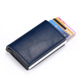 BISI GORO 2019 Slim RFID Wallet Business Card Holder Hasp Aluminum Credit Card Wallet  Metal Credit Mini smart  Men Purse