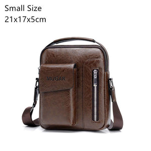 Casual Men Shoulder Bag Vintage Crossbody Bags High Quality Male Bag PU Leather Handbag Capacity Men Messenger Bags Tote Bag