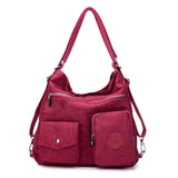 Nylon Women Backpack Natural School Bags for Teenager Casual Female Preppy Style Shoulder Bags Mochila Travel Bookbag Knapsack