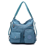 Nylon Women Backpack Natural School Bags for Teenager Casual Female Preppy Style Shoulder Bags Mochila Travel Bookbag Knapsack