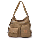 Nylon Women Backpack Natural School Bags for Teenager Casual Female Preppy Style Shoulder Bags Mochila Travel Bookbag Knapsack