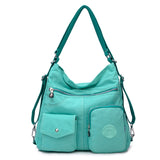 Nylon Women Backpack Natural School Bags for Teenager Casual Female Preppy Style Shoulder Bags Mochila Travel Bookbag Knapsack