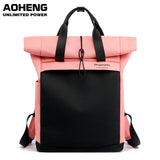 AoLuHeng Anti-theft Backpack Women Patchwork Sport Gym Bag Waterproof Fitness Bag Laptop Backpack Sac De Sport outdoor travel