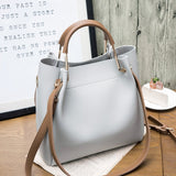 Bucket bag handbag fashion simple simple large capacity handbag commuter bagBig bag casual shoulder bagOblique cross female pack